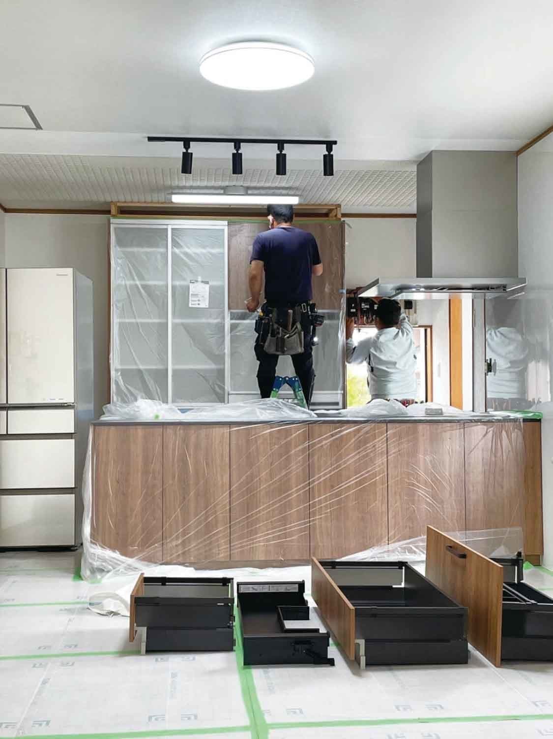 柳川市のリフォーム施工事例:システムキッチン