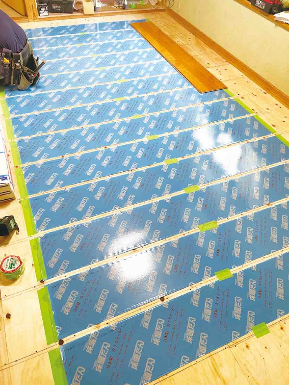柳川市のリフォーム施工事例:床暖房