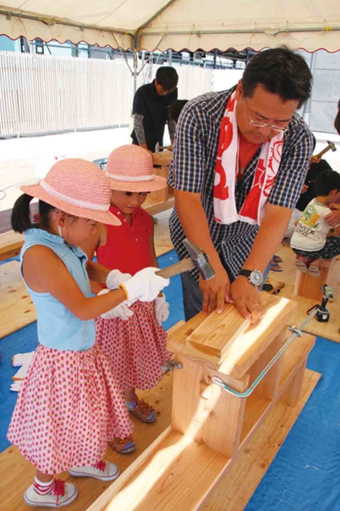 柳川市の施工事例:バンコ作り体験