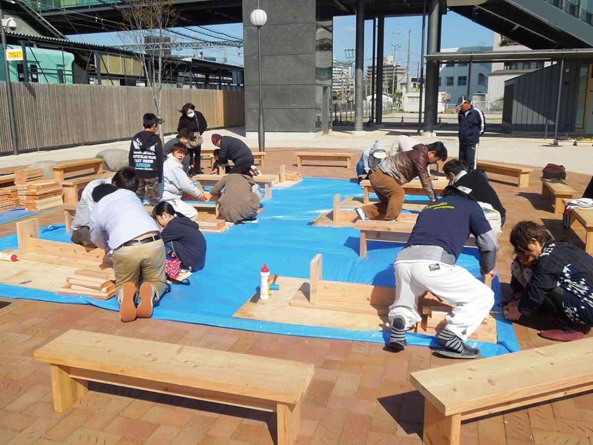 柳川市の施工事例:バンコ作り